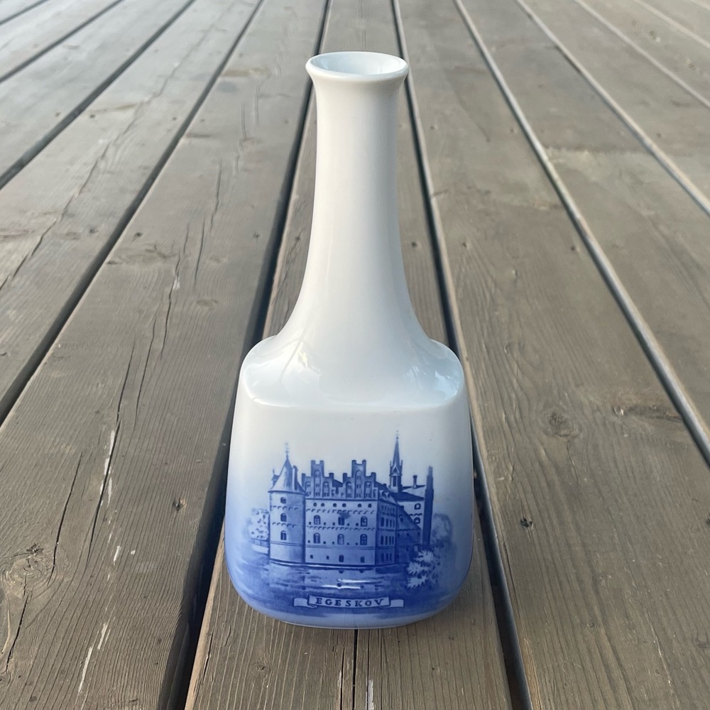 Royal Copenhagen Egeskov Castle Decanter Vase Made in Denmark